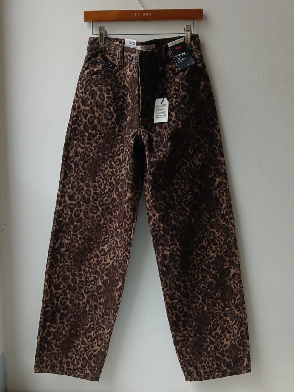 Levi's Baggy Dad Jeans Cats Eye Brown Women's 26 NWT